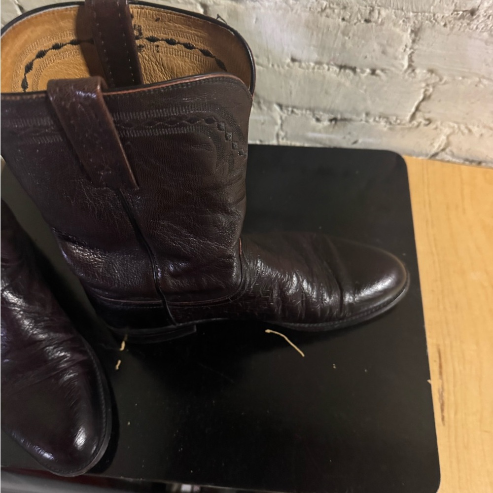 Men's Brown Leather Boots - Picture 11 of 13